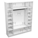 Ver imagem 4 de MODULO CLOSET OU LOJA COM CABIDEIRO M87.2021.B (EXPOSITOR) MUNDI MOVEIS