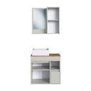 Ver imagem 6 de Conjunto Banheiro Gabinete com Cuba e Espelheira 2 Portas 1 Gaveta 60cm Multimóveis Crart-CON012 -