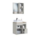 Ver imagem 5 de Conjunto Banheiro Gabinete com Cuba e Espelheira 2 Portas 1 Gaveta 60cm Multimóveis Crart-CON012 -