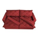 Ver imagem 5 de Sofá Lisboa 2,52M Retrátil e Reclinável, Molas No Assento Tecido Suede Velusoft Vermelho Cama