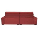 Ver imagem 6 de Sofá Austin 2.02M Retrátil e Reclinável. Molas No Assento e Almofadas. Tecido Suede Velusoft