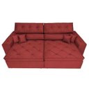 Ver imagem 5 de Sofá Austin 2.42M Retrátil e Reclinável. Molas No Assento e Almofadas. Tecido Suede Velusoft