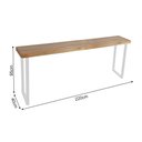 Ver imagem 5 de Conjunto Industrial 220cm Aparador com 4 Banquetas Bistrôs Premium Base Ferro Branco