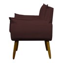 Ver imagem 4 de Poltrona Decorativa para Sala de Estar e Quarto Opala Suede Herrero:marsala