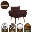 Ver imagem 7 de Poltrona Decorativa para Sala de Estar e Quarto Opala Suede Herrero:marsala