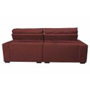 Ver imagem 6 de Sofá Retrátil e Reclinável, Molas Ensacadas Cama Inbox Gold 2,12M Tecido Suede Velusoft Vermelho