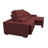 Sofá Retrátil e Reclinável, Molas Ensacadas Cama Inbox Gold 2,12M Tecido Suede Velusoft Vermelho - 8