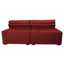 Ver imagem 6 de Sofá Retrátil e Reclinável com Molas Ensacadas Cama Inbox Gold 2,32M Tecido Suede Velusoft Vermelho