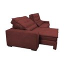 Ver imagem 7 de Sofá Retrátil e Reclinável, Molas Ensacadas Cama Inbox Gold 3,12M Tecido Suede Velusoft Vermelho