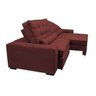 Sofá Retrátil e Reclinável, Molas Ensacadas Cama Inbox Gold 2,92M Tecido Suede Velusoft Vermelho - 8
