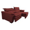 Ver mais imagens de Sofá Retrátil e Reclinável Molas Pocket Cama Inbox Botonê 2.72M Espuma Viscoelástico Suede