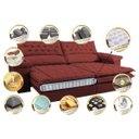 Ver imagem 3 de Sofá Retrátil e Reclinável Molas Pocket Cama Inbox Botonê 2.72M Espuma Viscoelástico Suede