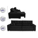 Ver imagem 2 de Sofá Austin 2.02M Retrátil e Reclinável. Molas No Assento e Almofadas. Tecido Suede Velusoft