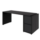 Ver imagem 6 de Mesa Escritório 1,70m C/ Balcão e Armário Aéreo 2 Portas F5 Cor:preto