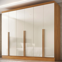 Ver imagem 1 de Guarda-Roupa 100% MDF 6 Portas 3 Gavetas Lisboa Yescasa Bege/Cinamomo/Off White