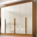 Ver imagem 1 de Guarda-roupa 100% Mdf 6 Portas 3 Gavetas Lisboa Yescasa