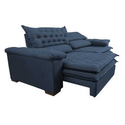 Sofá Retrátil e Reclinável Molas Ensacadas Cama Inbox Botonê 2,32M Espuma Viscoelástico Suede - 7