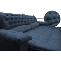 Sofá Retrátil e Reclinável Molas Ensacadas Cama Inbox Botonê 2,32M Espuma Viscoelástico Suede - 4