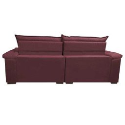 Sofá Retrátil e Reclinável Molas Ensacadas Cama Inbox Botonê 2,32M Espuma Viscoelástico Suede - 6
