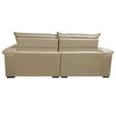 Ver imagem 6 de Sofá Retrátil e Reclinável Molas Ensacadas Cama Inbox Botonê 2,52M Espuma Viscoelástico Suede
