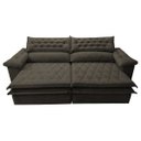 Ver imagem 5 de Sofá Retrátil e Reclinável Molas Ensacadas Cama Inbox Botonê 2,52M Espuma Viscoelástico Suede