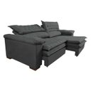Ver mais imagens de Sofá Retrátil e Reclinável Molas Ensacadas Cama Inbox Botonê 2,52M Espuma Viscoelástico Suede