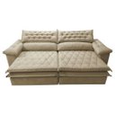 Ver imagem 5 de Sofá Retrátil e Reclinável Molas Ensacadas Cama Inbox Botonê 2,72M Espuma Viscoelástico Suede