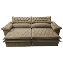 Ver imagem 5 de Sofá Retrátil e Reclinável Molas Ensacadas Cama Inbox Botonê 2,72M Espuma Viscoelástico Suede