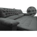 Ver imagem 4 de Sofá Retrátil e Reclinável Molas Ensacadas Cama Inbox Botonê 2,72M Espuma Viscoelástico Suede