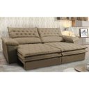 Ver imagem 1 de Sofá Retrátil e Reclinável Molas Ensacadas Cama Inbox Botonê 2,92M Espuma Viscoelástico Suede