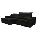 Ver imagem 7 de Sofá Montenegro 2,52M Retrátil e Reclinável, Mola No Assento e 2 Almofadas Lombar Tecido Suede