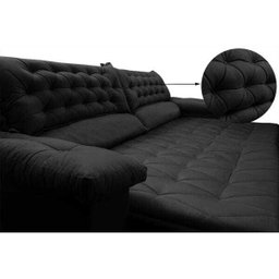 Sofá Retrátil e Reclinável Molas Ensacadas Cama Inbox Botonê 2,32M Espuma Viscoelástico Suede - 4
