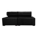 Ver imagem 7 de Sofá de Canto Retrátil e Reclinável, Molas Cama Inbox Austin 2,40M x 2,40M Suede Velusoft Preto