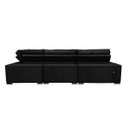 Ver imagem 6 de Sofá de Canto Retrátil e Reclinável, Molas Cama Inbox Austin 3,85x2,64 ou 2,64x3,85 Suede Preto