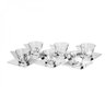 Jogo de Xícaras de Café com Pires Vidro 12 Peças 70ml Veneza Rojemac - 1