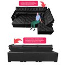 Ver imagem 3 de Sofá de Canto Retrátil e Reclinável com Molas Cama Inbox Platinum 3.00x2.36 Tecido Suede Preto