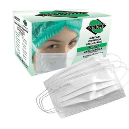 Caixa Máscara Cirúrgica Tripla Proteção - Descartável C/50 - Protdesc - 4