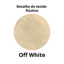 Ver imagem 2 de Cortina Rústica 300x250 Off White Ilhós Cromado Admirare