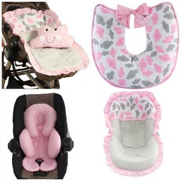 Kit Capa De Carrinho + Bebê Conforto + Apoio + Amamentação - 1
