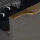 Ver imagem 4 de Ponteira Puxador Facetato RM-183 S7015 para 15 mm Champanhe 4 pares