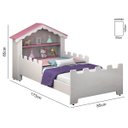 Ver imagem 2 de Cama Castelo Menina Princesa e Organizador de Brinquedos Casinha