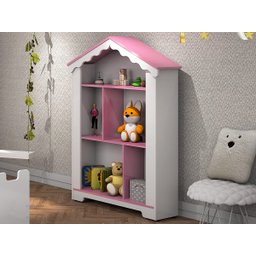 Cama Castelo Menina Princesa e Organizador de Brinquedos Casinha - 5