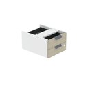 Ver imagem 1 de Gaveteiro Aéreo para Mesa GA02G P15 2 Gavetas MDP Castanheira Natural Branco Pandin Móveis