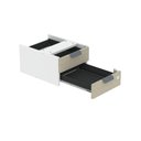 Ver imagem 7 de Gaveteiro Aéreo para Mesa GA02G P15 2 Gavetas MDP Castanheira Natural Branco Pandin Móveis