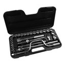 Ver imagem 1 de Jogo de Soquete Estriados Encaixe 1/2 com 29 Peças- Stanley 86-504