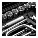 Ver imagem 3 de Jogo de Soquete Estriados Encaixe 1/2 com 29 Peças- Stanley 86-504