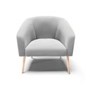Ver imagem 3 de Cadeira Sala de Jantar Pé Palito Natural Stella Suede D03 - D'Rossi Cor Cinza