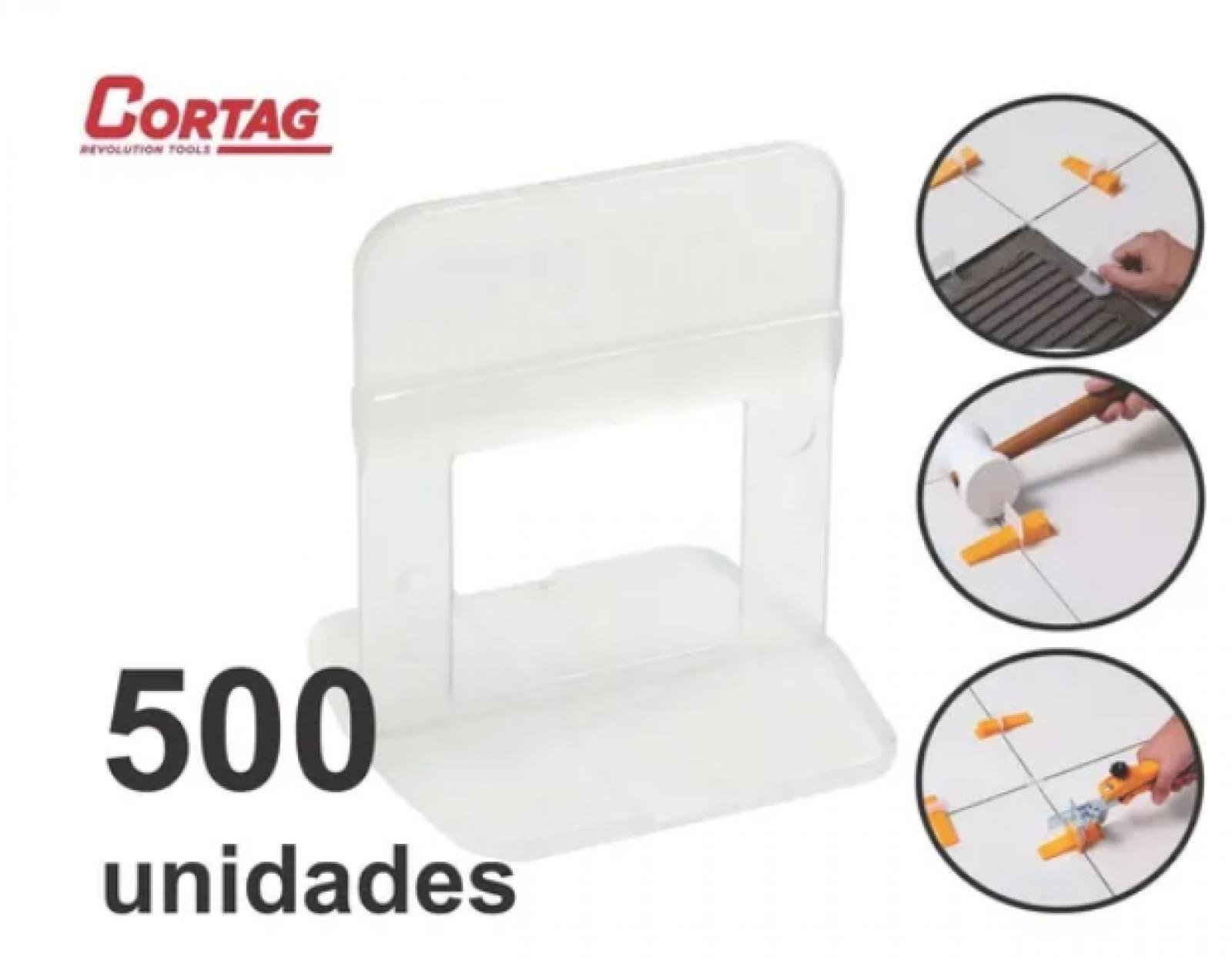 Espaçador Nivelador de Porcelanato e Piso 500pçs 2mm Cortag - 2