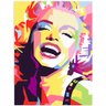 Quadro decorativo p salas, quartos Marilyn Monroe Color Vector MidiaPopArte 75x100 cm - 3