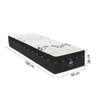 Cama Box Solteiro Colchão Molas Ensacadas Miami Gazin 88X188X70Cm Branco/Preto - 3